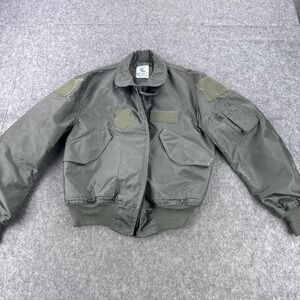 Vintage CWU-36/P Flyers Jacket Mens XL Green Nomex Aramid Military USAF 90s